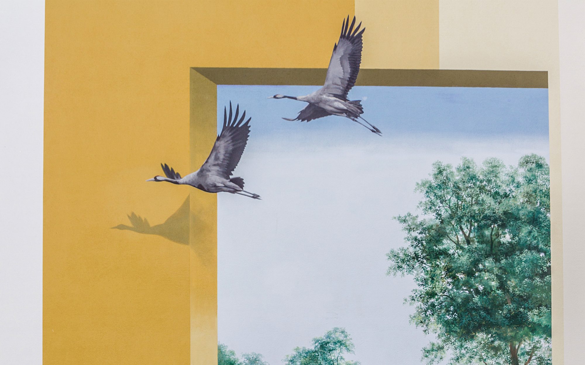 GRACO-Ketzin-Wandmalerei-Voegel-Himmel-Giebel GRACO-Ketzin-Wandmalerei-Voegel-Himmel-Giebel